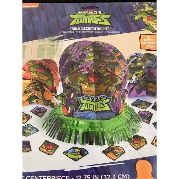 NEW Nickelodeon TMNT Table Decorating Kit Teenage Mutant Ninja Turtles Party - Picture 4 of 12
